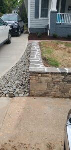 Stones improve drainage