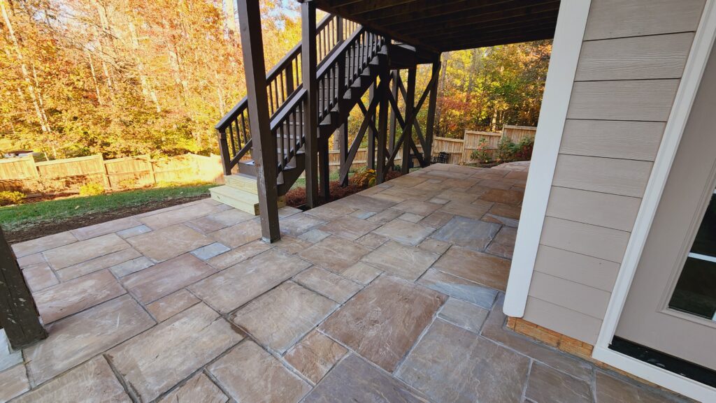 flagstone patio