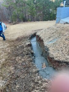 Trench Showing Future Staircase