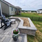 Stone Paver Raised Garden Bed