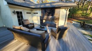 deck with gas fireplace