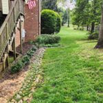 side yard, has slope