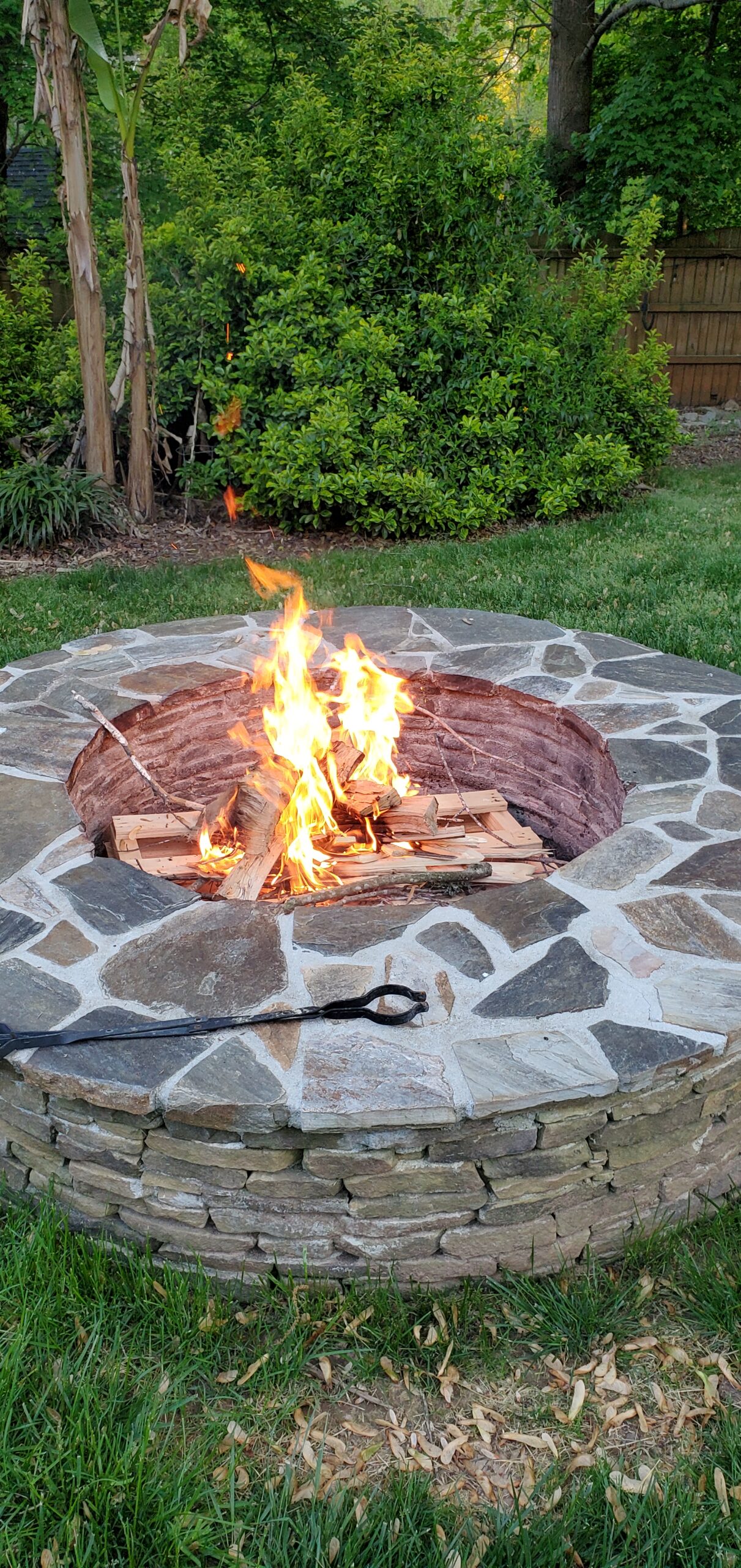 custom outdoor fireplace