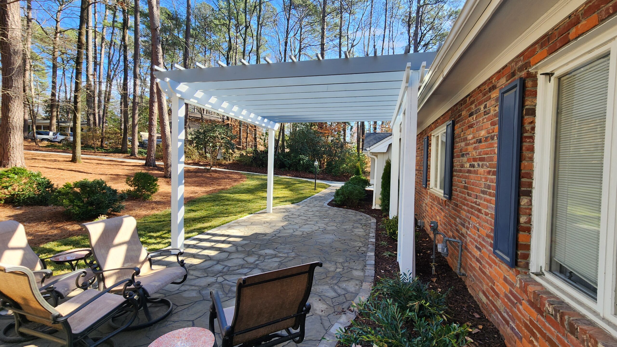 front yard pergola