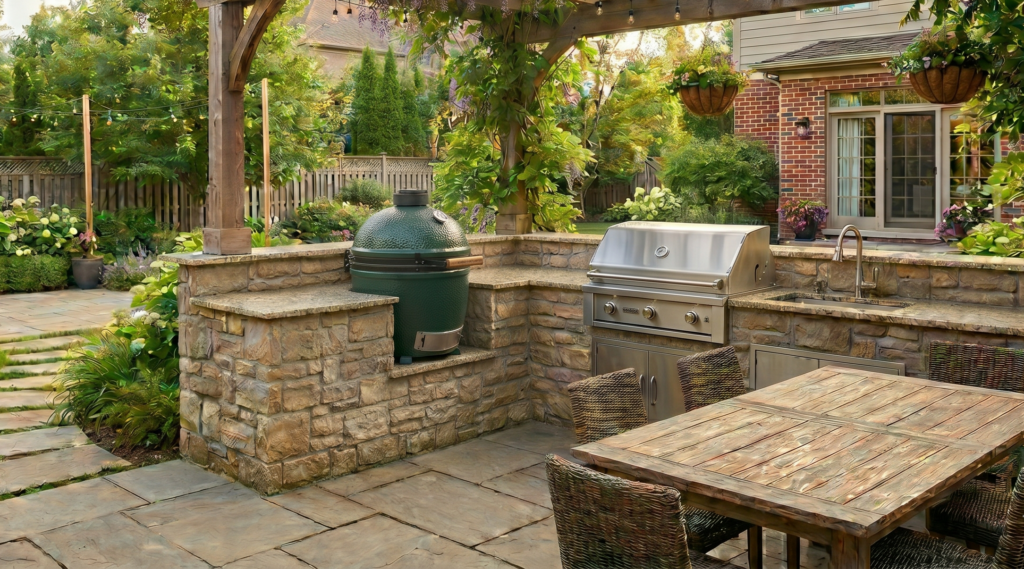 outdoor kitchen contractor Holly Springs, Apex, and surrounding areas