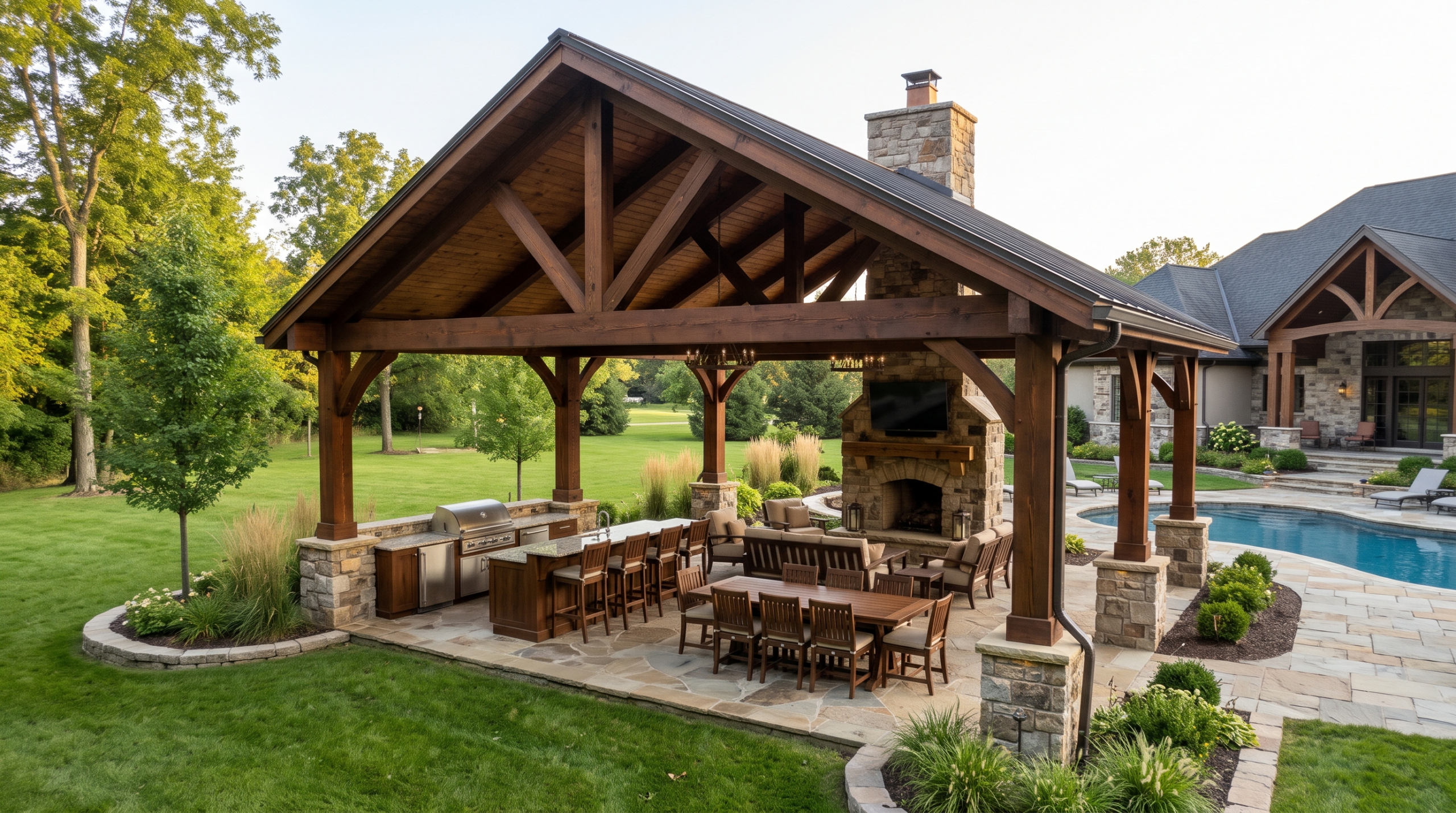Backyard Pavilion in Raleigh, NC